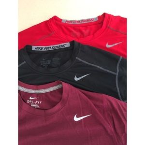 Medium Nike compression shirts